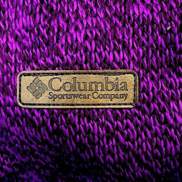 COLUMBIA Womens Raspberry Wine Knit Full Zip Fleece Lined Zip Pockets Hoodie Lrg - Picture 14 of 15